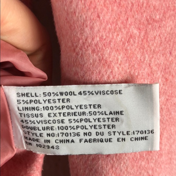 Tulle pink wool coat - Picture 7 of 7